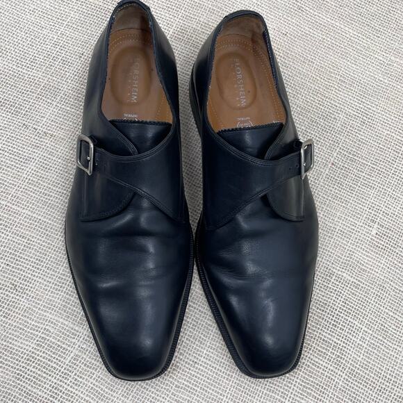 Florsheim Imperial All Leather Black Single Monk Strap Dress Shoes Men's 9.5 EEE - Picture 4 of 10